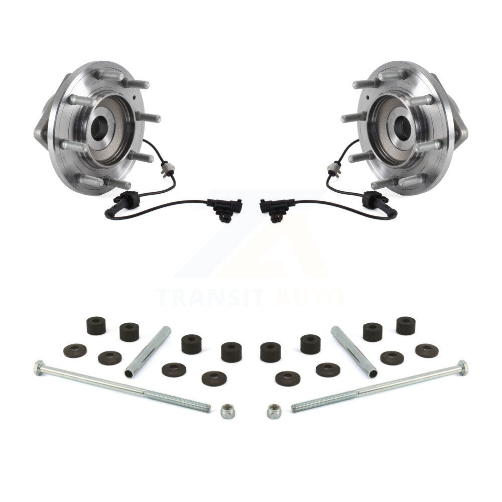 Ensemble de roulement de moyeu avant et Kit de liaison pour GMC Sierra 3500 HD Chevrolet Silverad