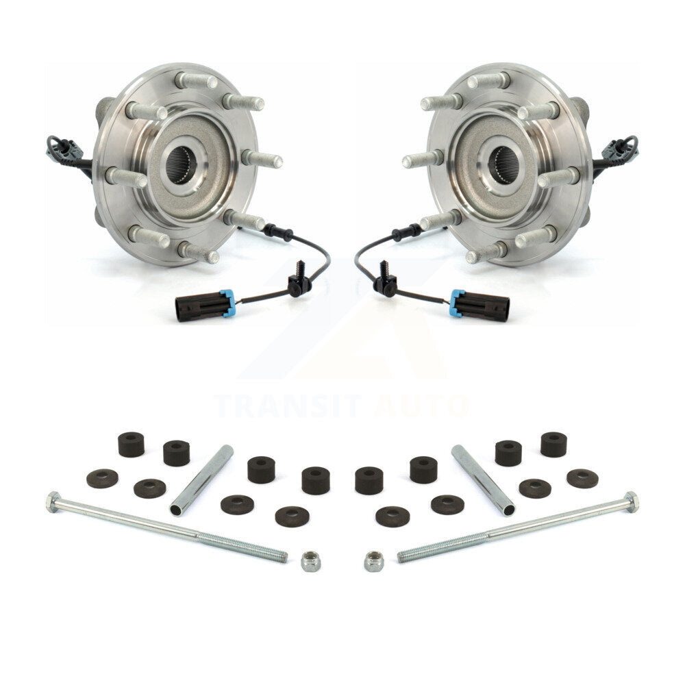 Ensemble de roulement de moyeu avant et Kit de liaison pour GMC Sierra 3500 HD Chevrolet Silverad