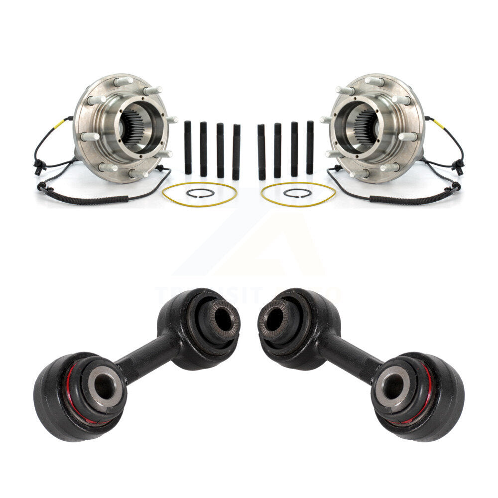 Ensemble de roulement de moyeu avant et Kit de liaison pour Ford F-350 Super Duty F-250 4WD