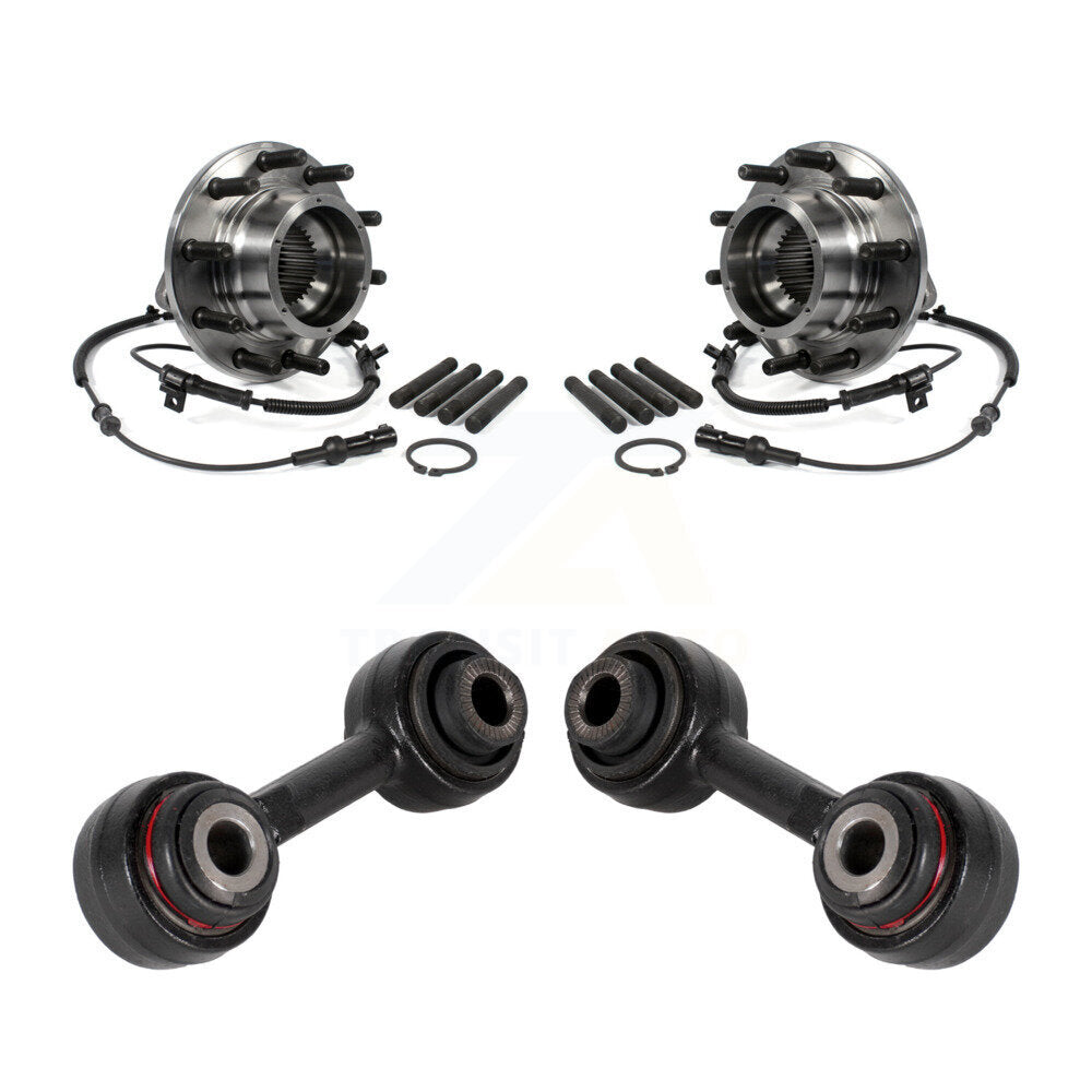 Ensemble de roulement de moyeu avant et Kit de liaison pour Ford F-550 Super Duty F-450 4 X
