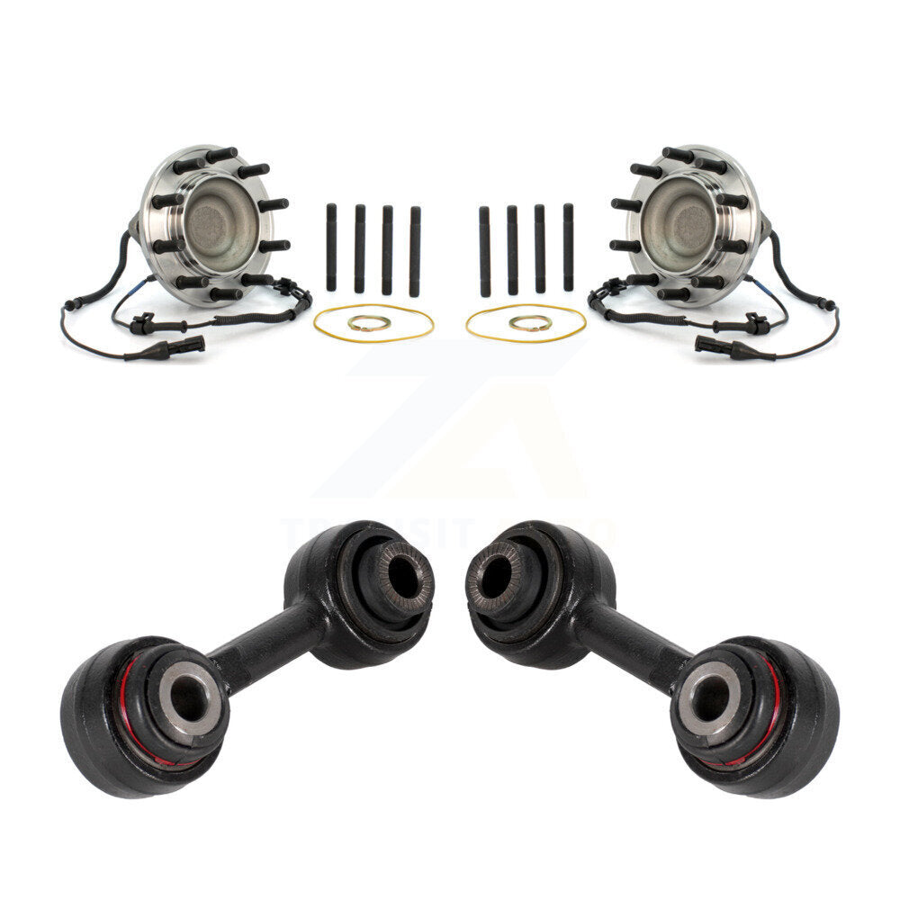 Ensemble de roulement de moyeu avant et Kit de liaison pour Ford F-550 Super Duty F-450 4X2