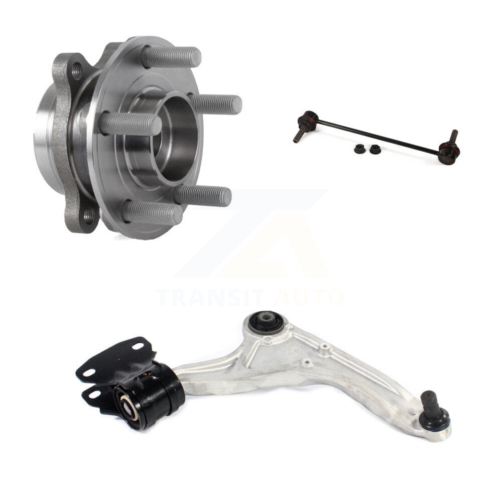 Kit de bras de commande et de liaison inférieurs, roulement de moyeu avant droit, pour Ford Fusion Lincoln MK
