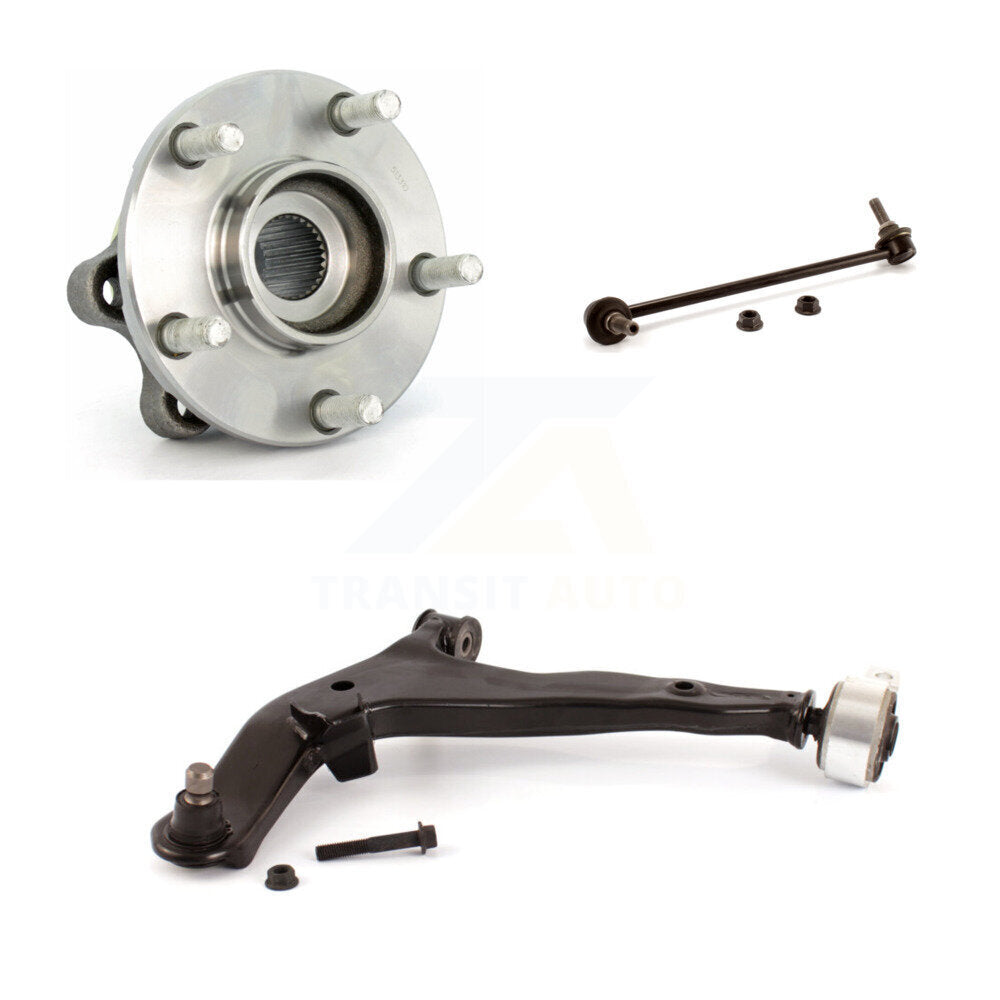 Kit de bras de commande et de liaison inférieurs, roulement de moyeu avant gauche, pour Nissan Murano 2003 – 2007