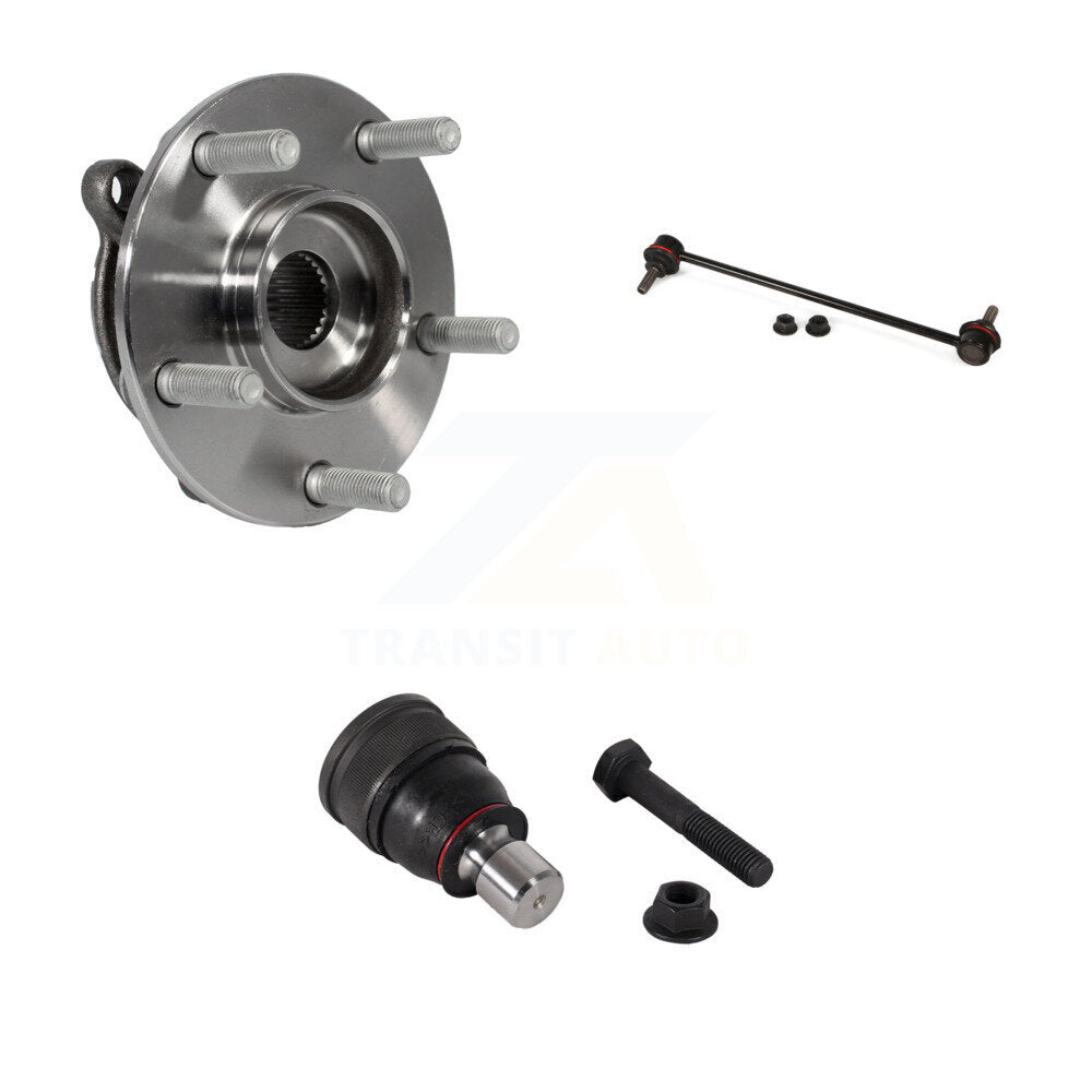 Kit de roulement de moyeu avant droit, rotule inférieure et barre stabilisatrice pour Mazda 3 Spor