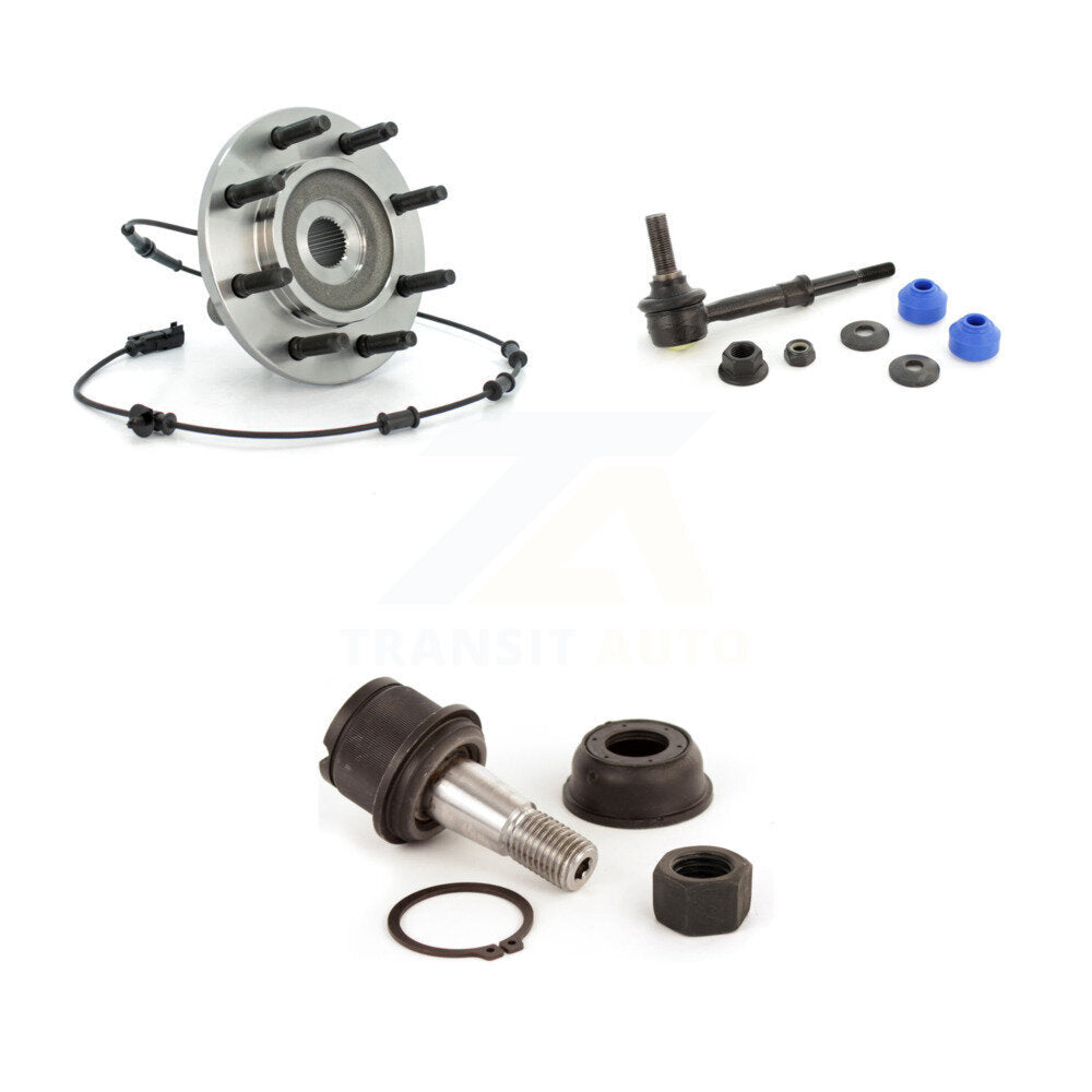 Kit de joint à rotule inférieur et de barre stabilisatrice, roulement de moyeu avant, pour Dodge Ram 1500 350