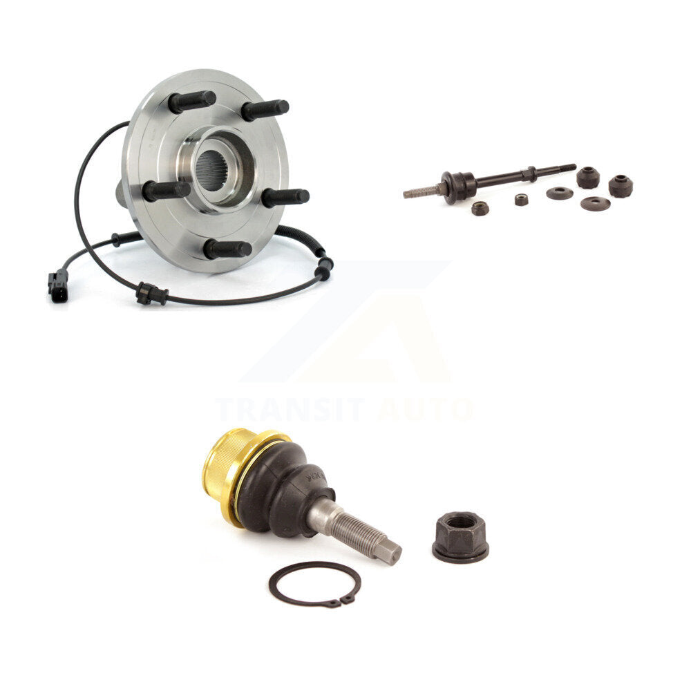Ensemble de roulement avant, Joint à rotule inférieur, Kit de liaison de barre stabilisatrice pour Dodge Ram 1500 RW