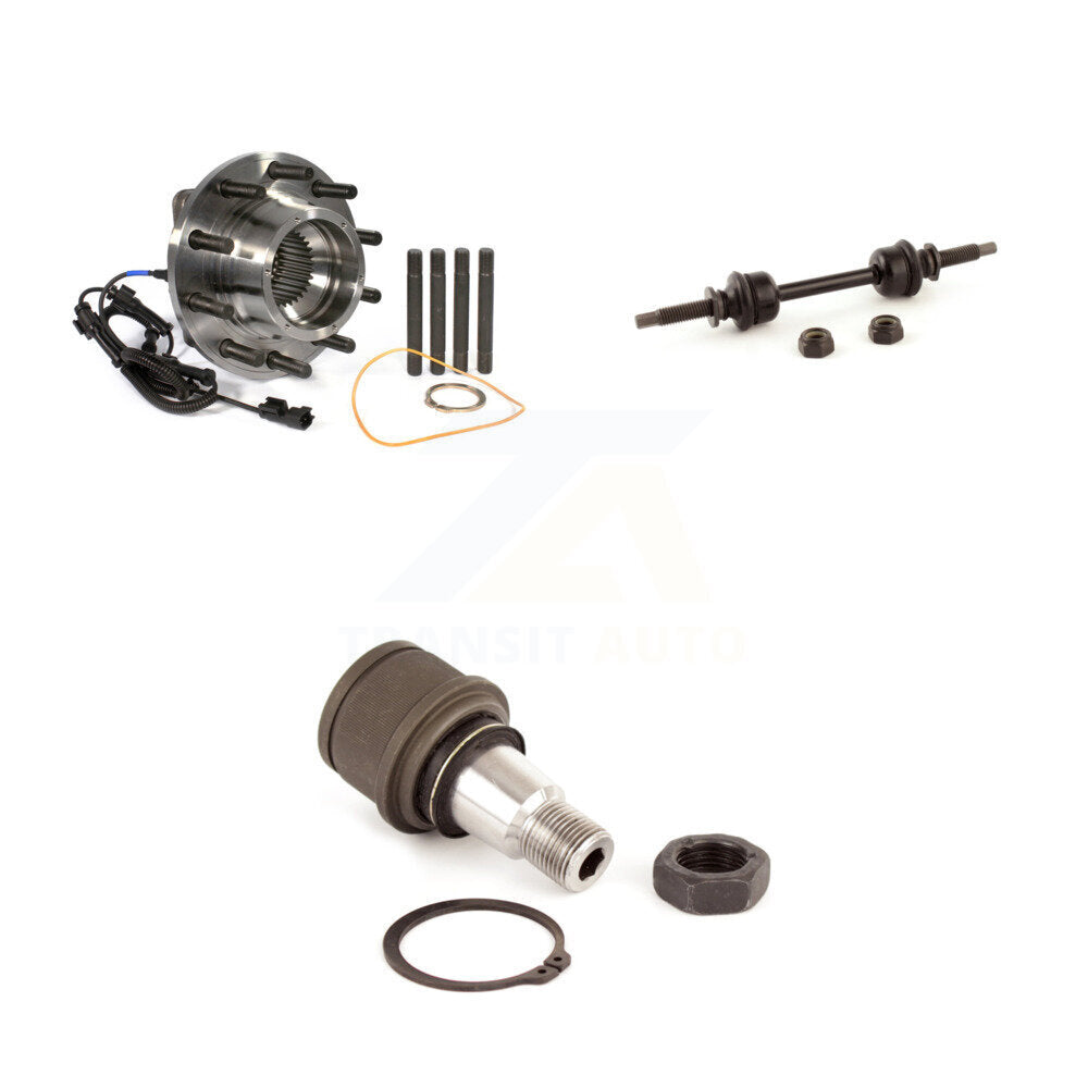 Kit de joints à rotule inférieurs et de barres stabilisatrices, roulement de moyeu avant, pour Ford F-450 Super Dut