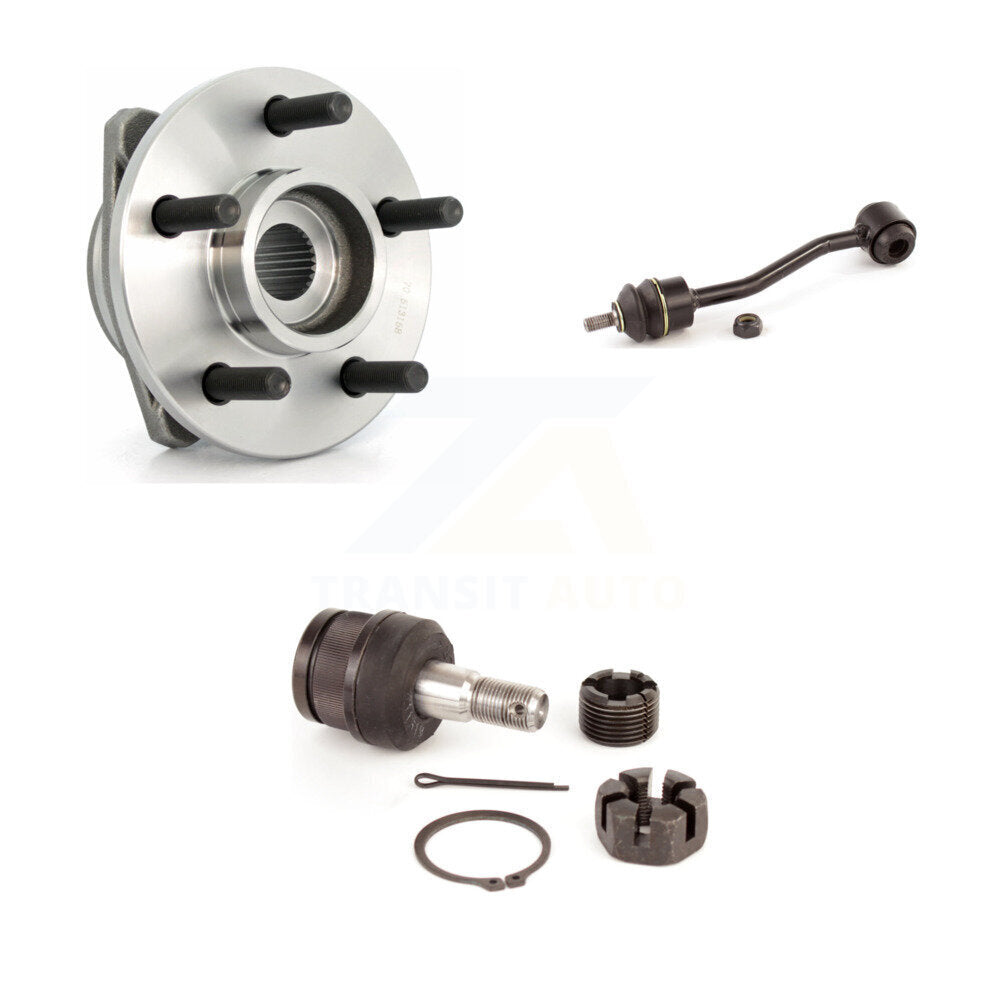 Kit de lien de stabilisateur de barre stabilisatrice de rotule inférieure de roulement avant pour Jeep Wrangler T