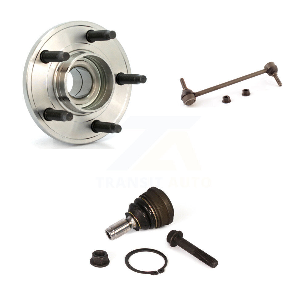 Kit de liaison de stabilisateur de barre stabilisatrice, roulement de moyeu avant, Joint à rotule inférieur, pour Ford Mustang