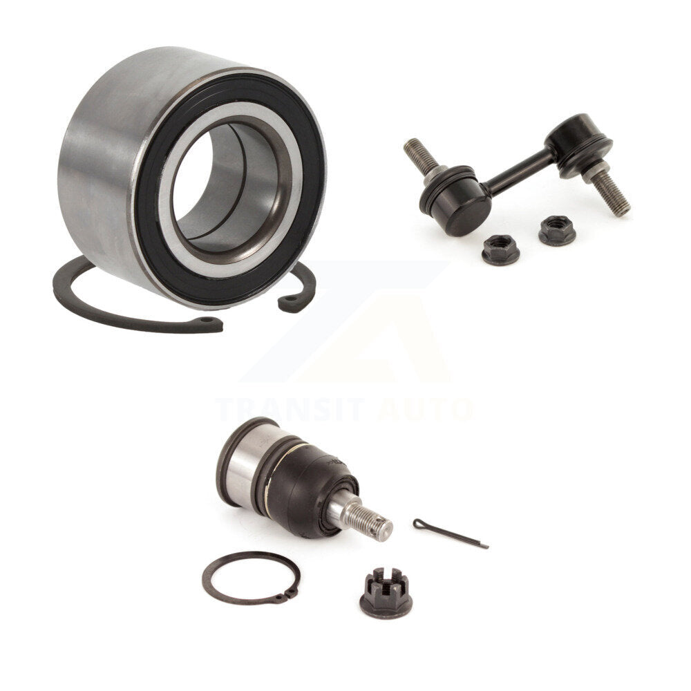 Kit de roulement de roue avant gauche, joint à rotule inférieur et barre stabilisatrice, pour Honda Accor
