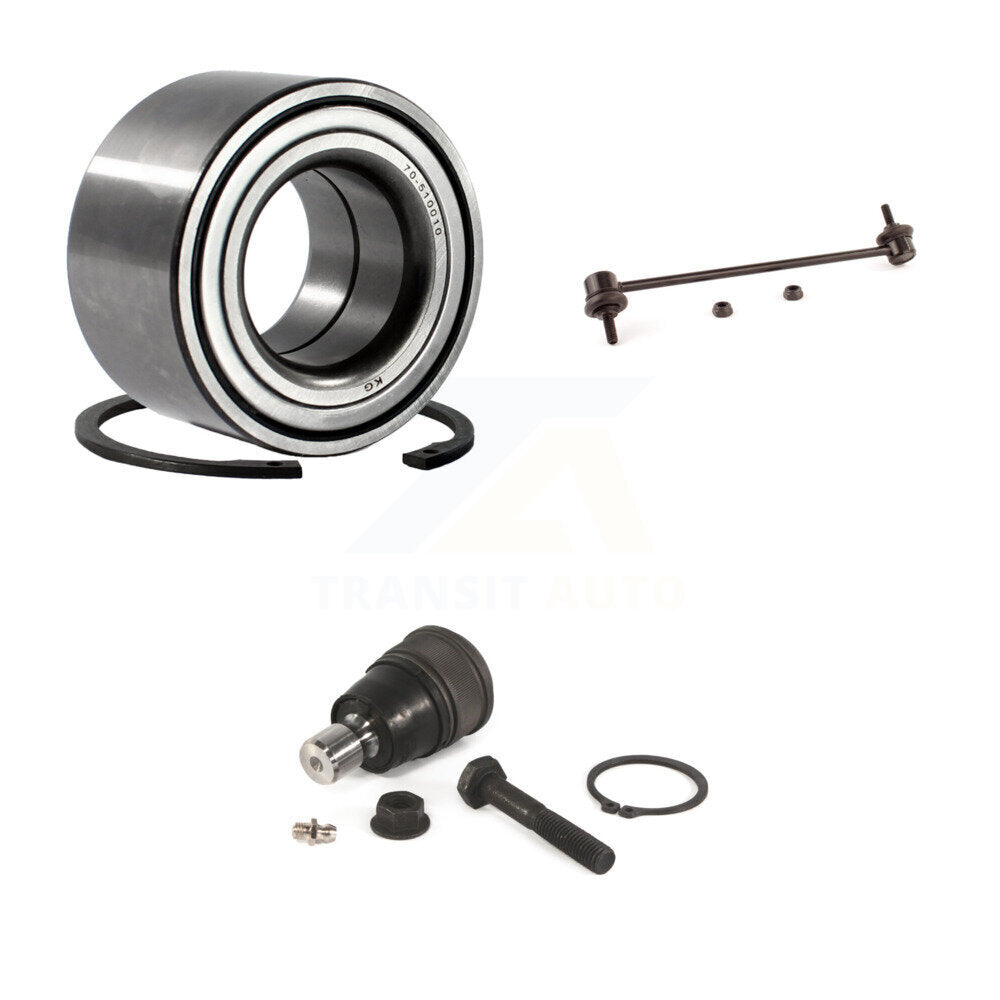 Kit de liaison à rotule inférieure et barre stabilisatrice, roulement de roue avant, pour Mazda 3
