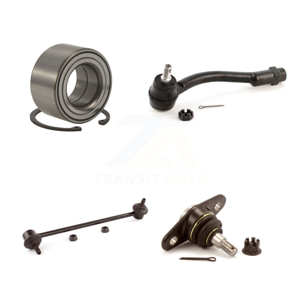 Kit de biellette de direction et de liaison extérieure, roulement avant gauche, Joint à rotule inférieur, pour Hyundai Accent