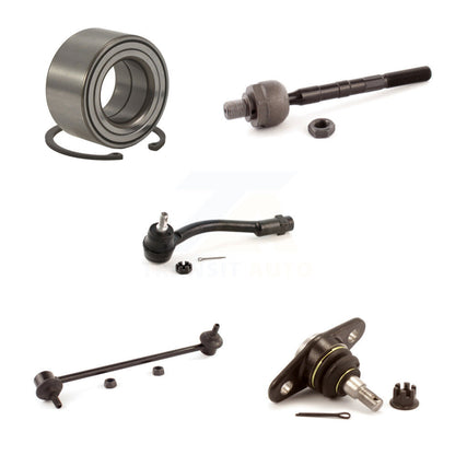 Kit de biellette de direction et de liaison à rotule inférieure, roulement avant gauche (5 pièces) pour Hyundai Accent