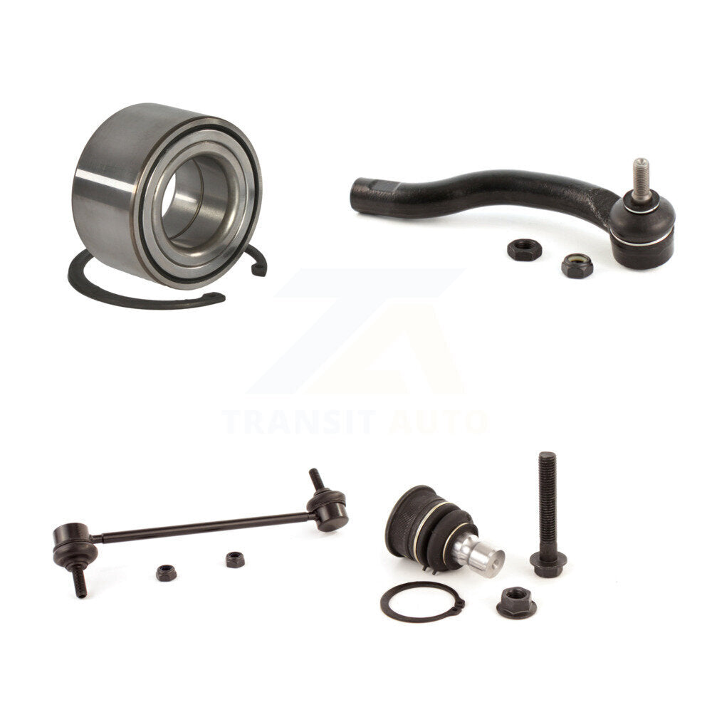 Kit de liaison d'extrémité de biellette de direction extérieure, roulement avant gauche, Joint à rotule inférieur, pour Nissan Versa