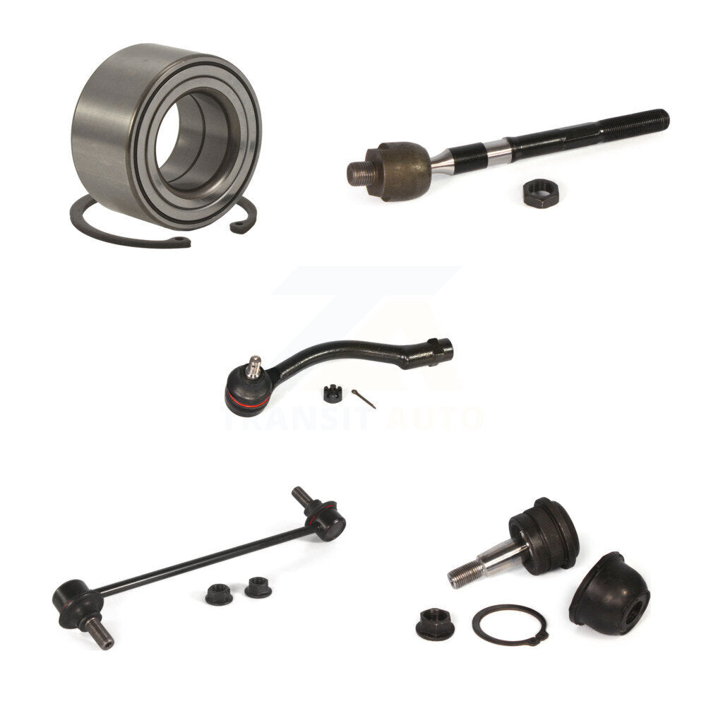 Kit de biellette de direction et de liaison à rotule inférieure, roulement avant gauche (5 pièces) pour Hyundai Accent