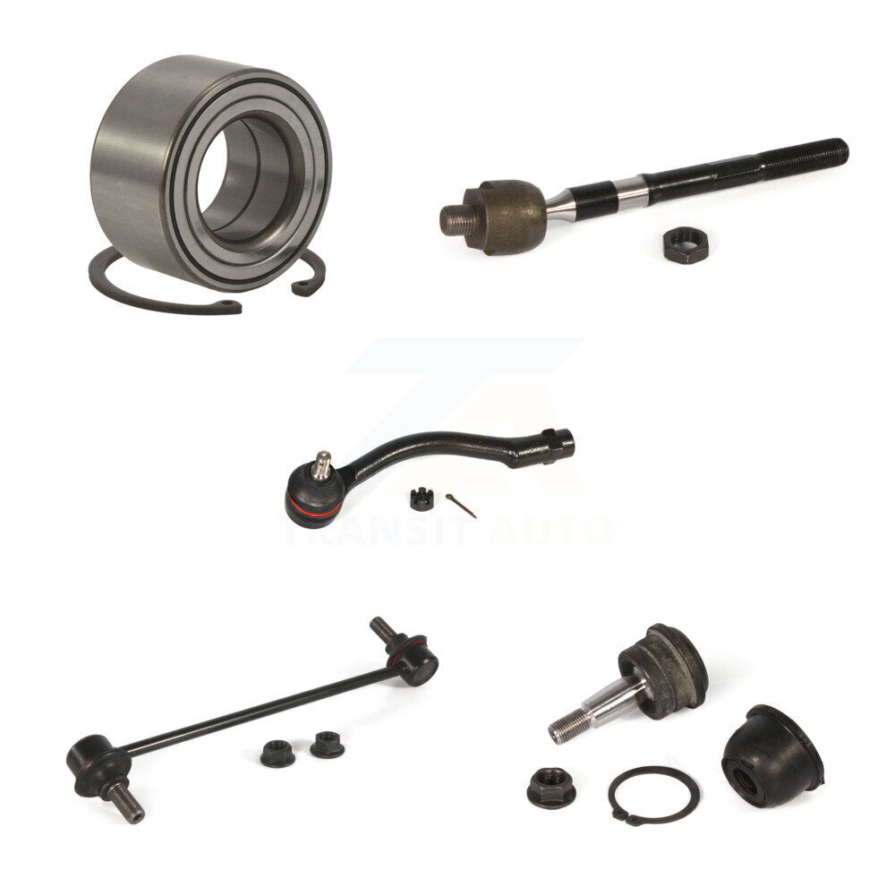 Kit de biellette de direction et de liaison à rotule inférieure, roulement avant gauche (5 pièces) pour Hyundai Accent