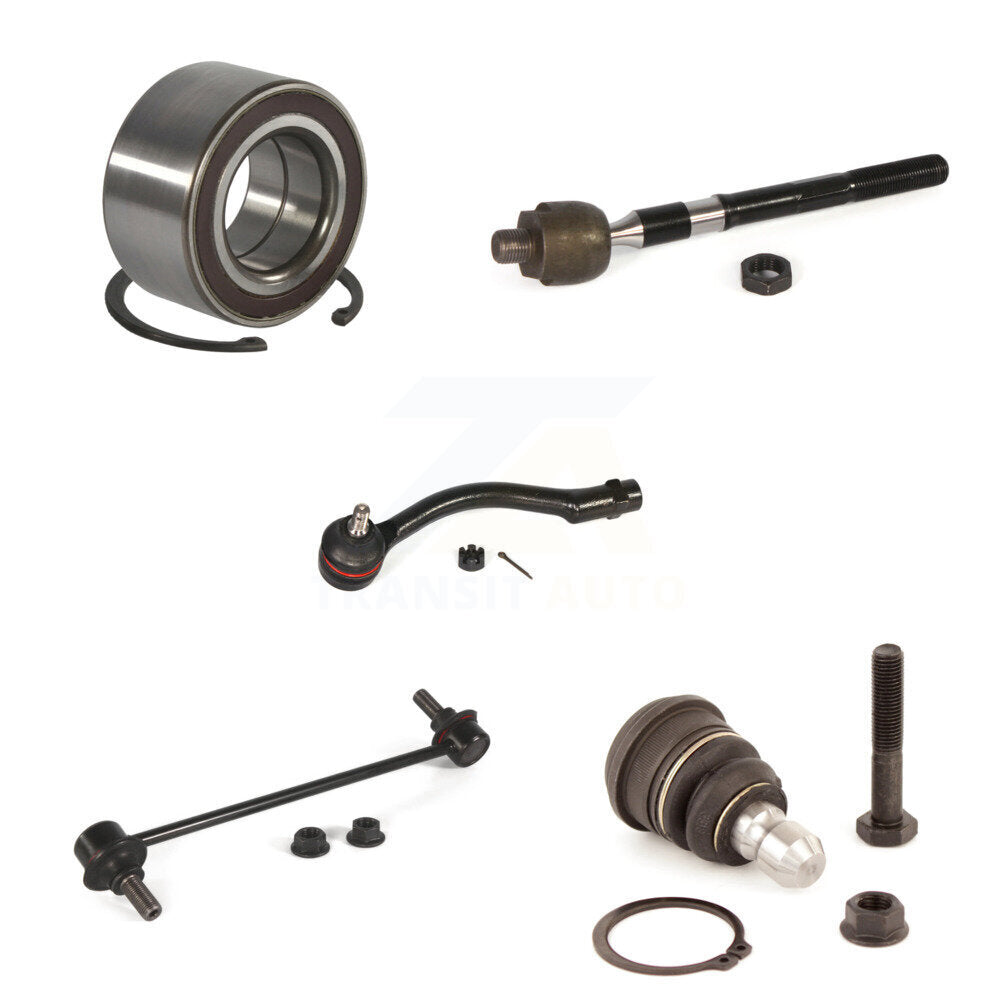 Kit de liaison de barre stabilisatrice de biellette de rotule inférieure de roulement avant gauche (5 pièces) pour Kia Rio