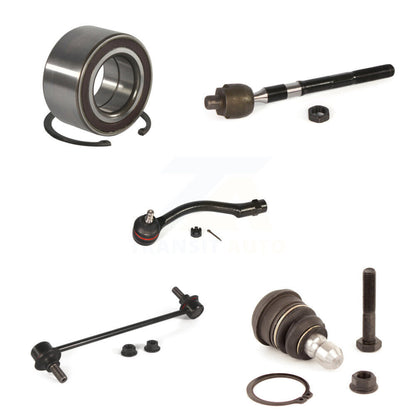 Kit de liaison de barre stabilisatrice de biellette de rotule inférieure de roulement avant gauche (5 pièces) pour Kia Rio
