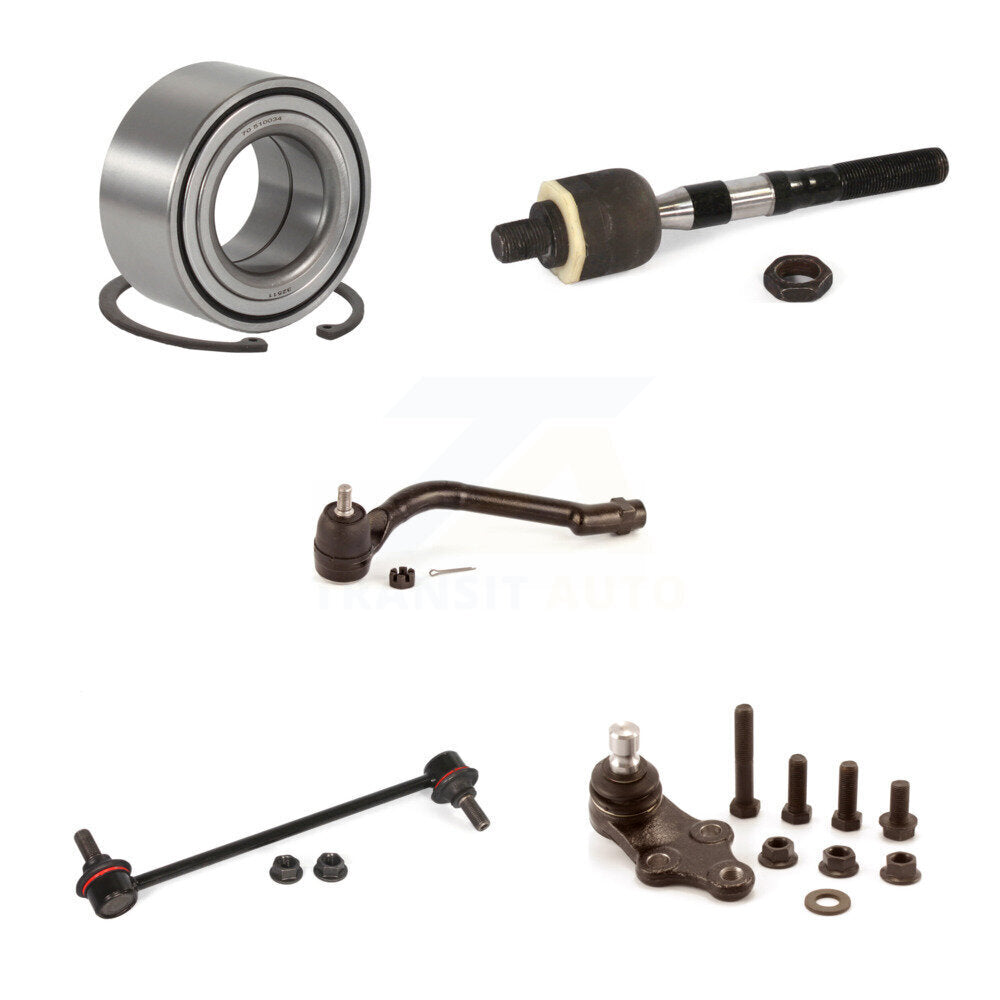 Kit de biellette de direction et de liaison à rotule inférieure, roulement avant gauche (5 pièces) pour Hyundai Tucson