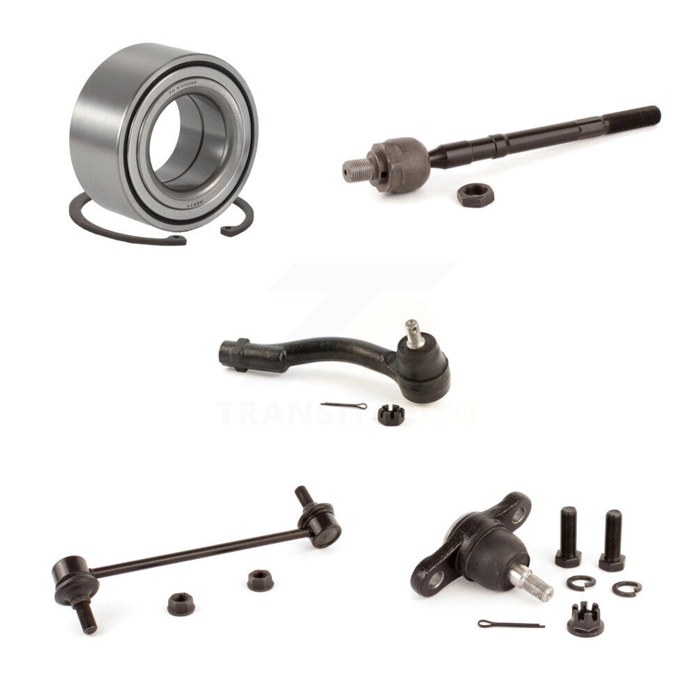 Kit de biellette de direction et de liaison à rotule inférieure, roulement avant gauche (5 pièces) pour Hyundai Tucson
