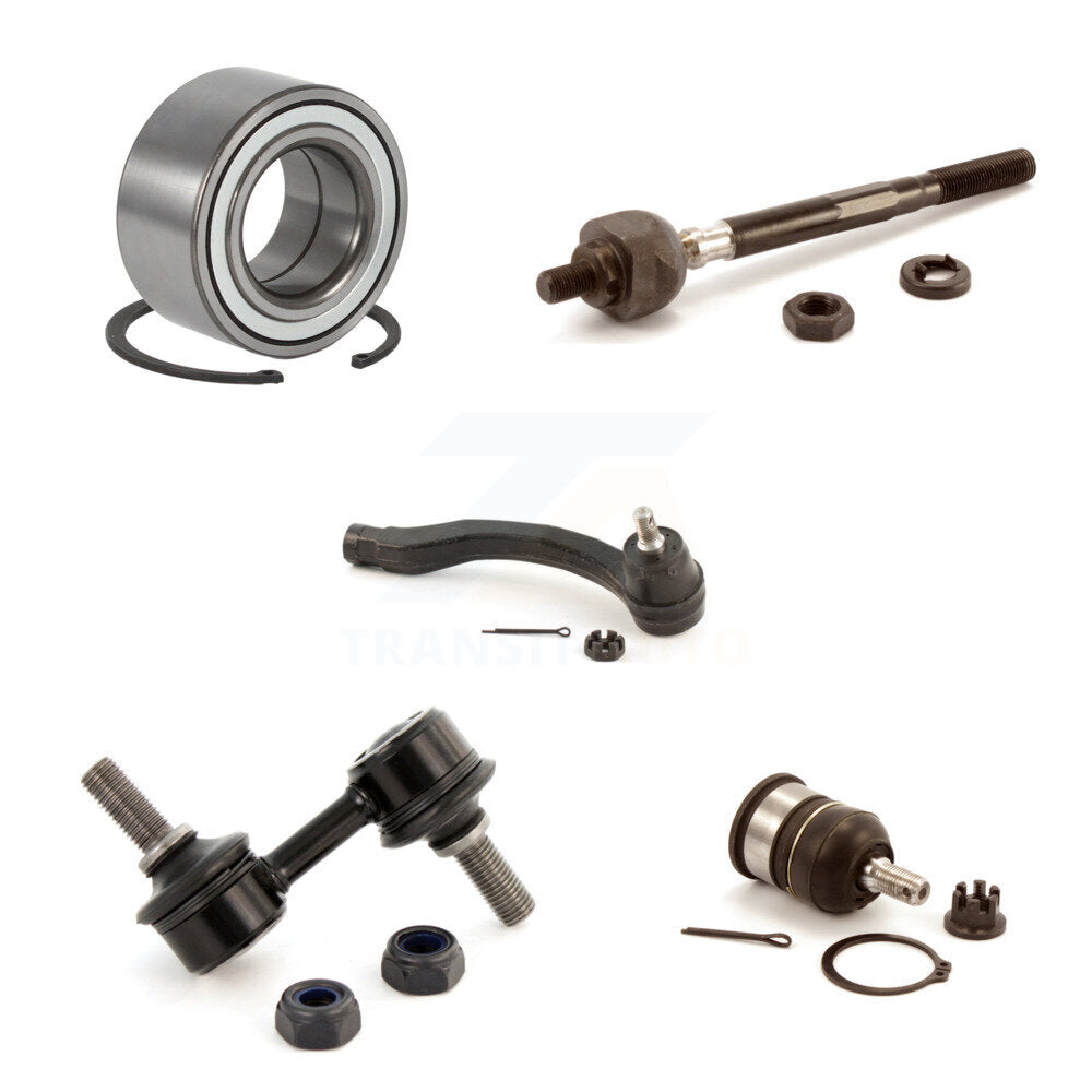 Kit de liaison de biellette de direction de rotule inférieure de roulement avant gauche (5 pièces) pour Honda CR-V 97-01