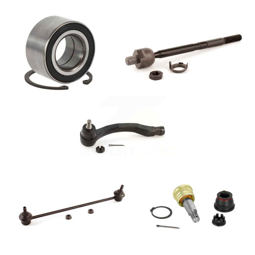 Kit de liaison de biellette de direction, roulement de roue avant droit, Joint à rotule inférieur (5 pièces) pour Honda Fit