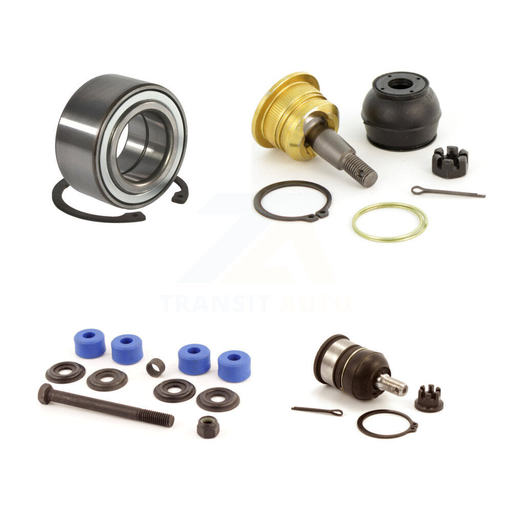 Kit de rotule supérieure et inférieure de roulement de roue avant et de liaison de barre stabilisatrice pour Honda Civi