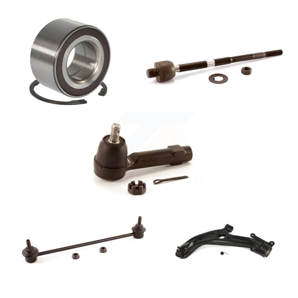 Kit de liaison de biellette de direction de bras de commande inférieur de roulement avant gauche (5 pièces) pour Honda Fit 07-08