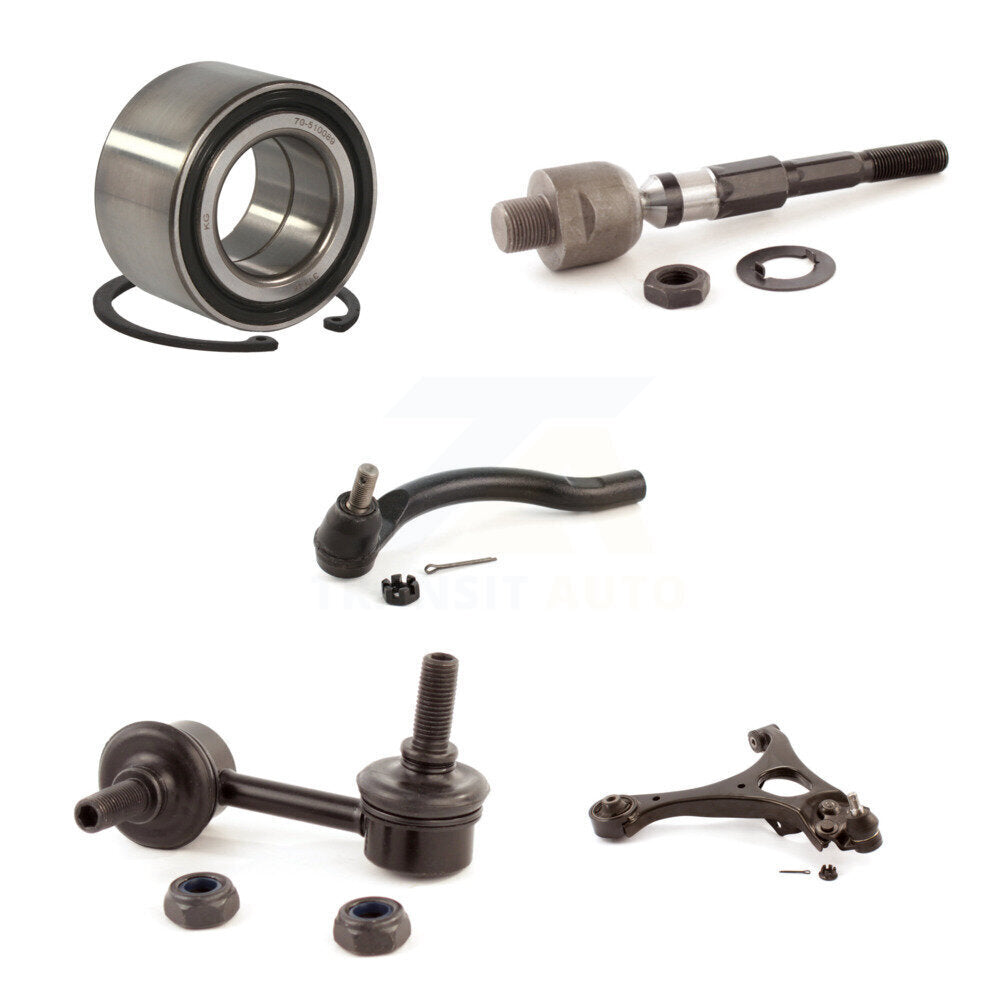 Kit de liaison de biellette de direction, roulement avant gauche, bras de commande inférieur (5 pièces) pour Honda Civic 1.3