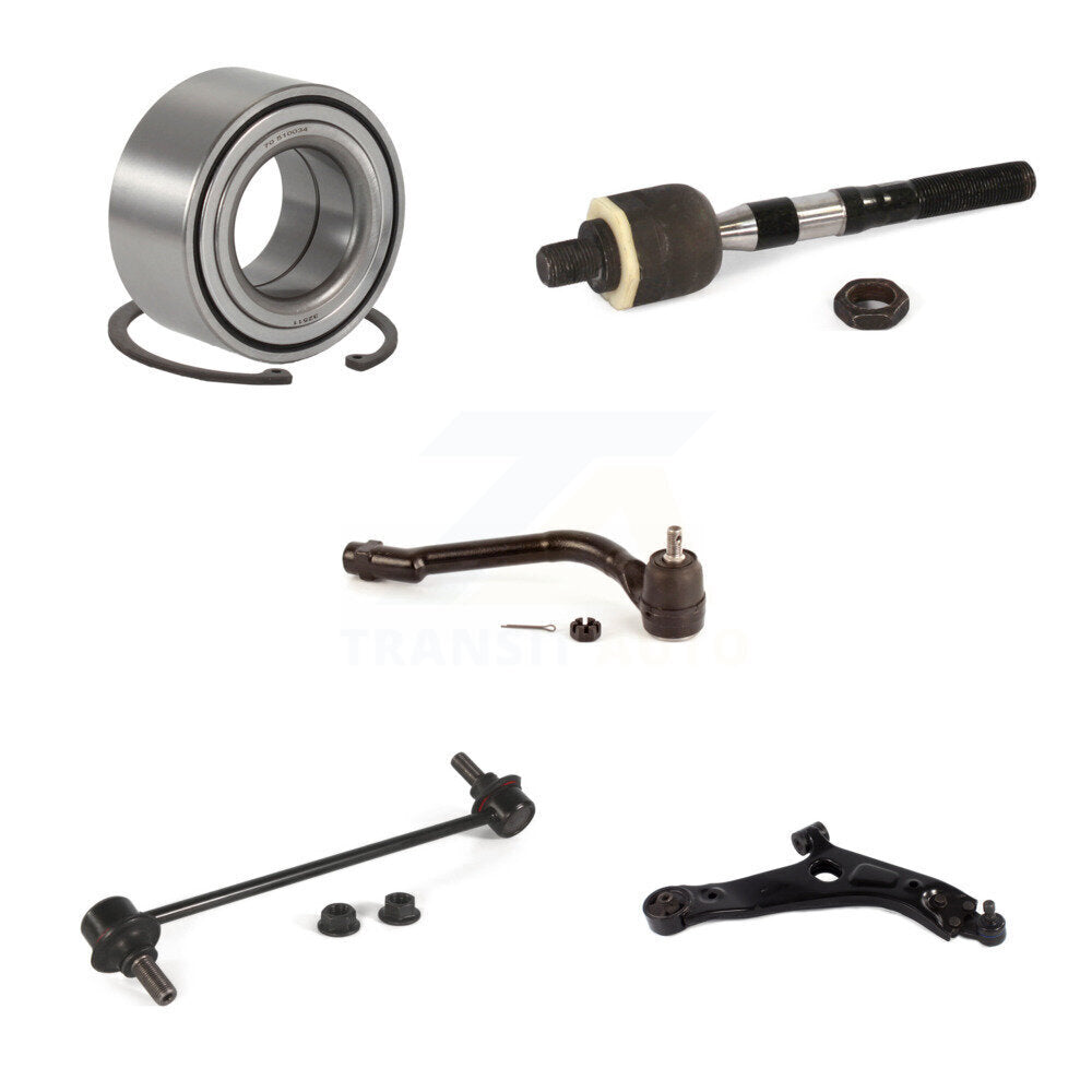 Kit de liaison de biellette de direction, roulement avant droit, bras de commande inférieur (5 pièces) pour Hyundai Tucson