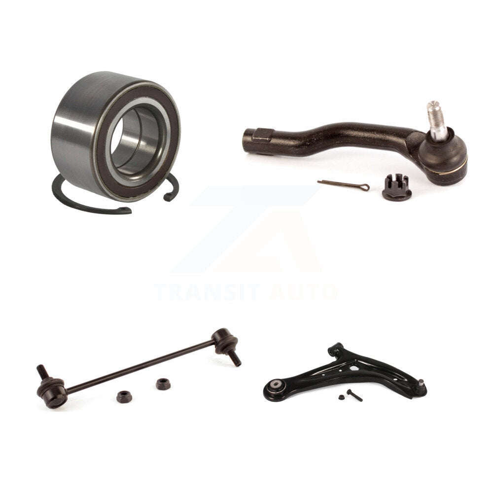 Kit de liaison de biellette de direction extérieure, roulement de roue avant droit, bras inférieur pour Mazda 2011 – 2014