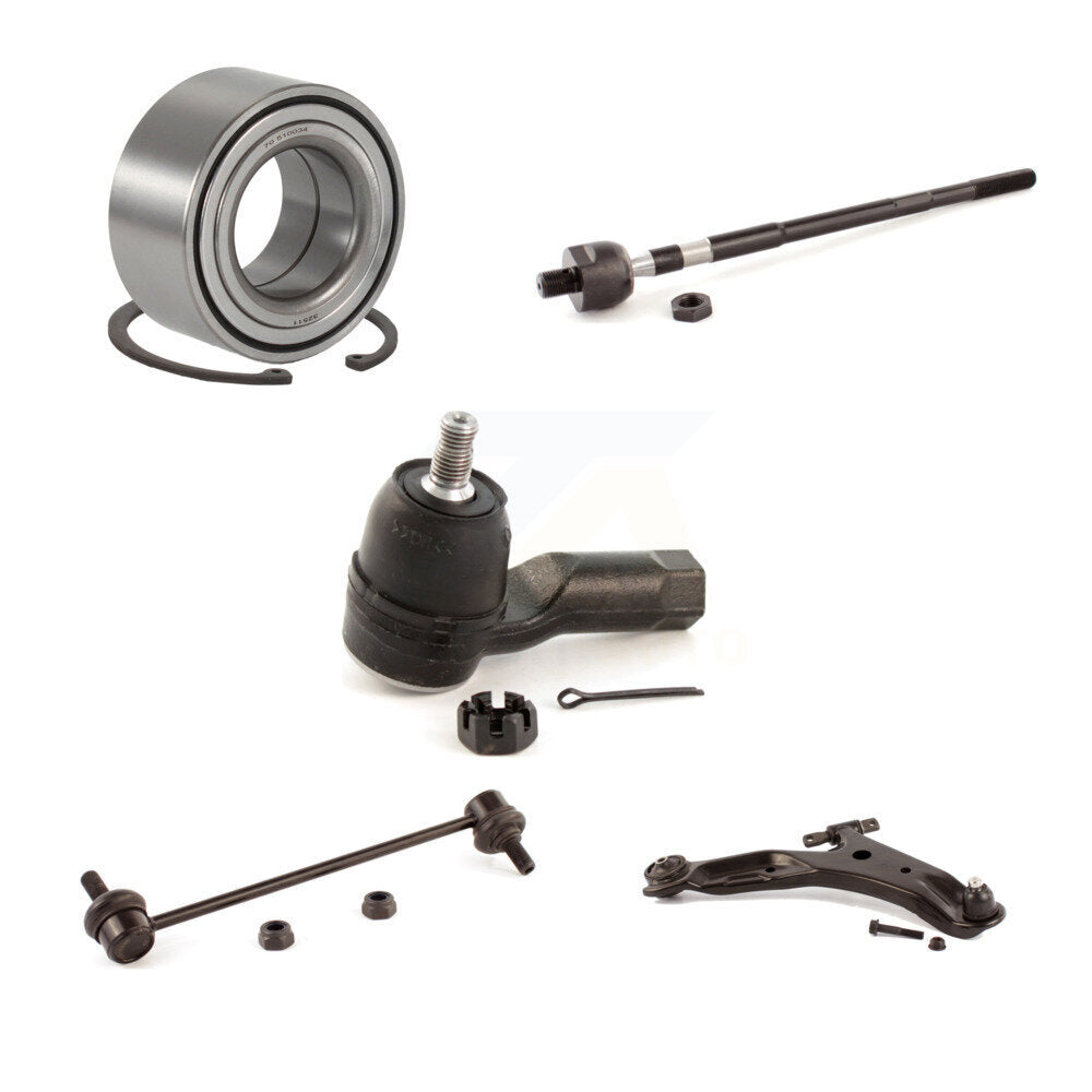 Kit de liaison de biellette de direction de bras inférieur de roulement avant droit (5 pièces) pour Hyundai Santa Fe 01-06