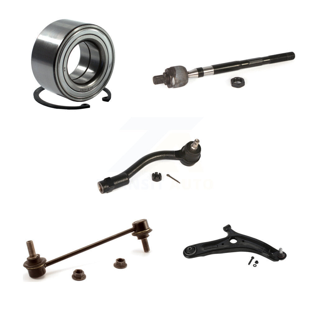 Kit de liaison de biellette de direction, roulement de roue avant droit, bras de commande inférieur (5 pièces) pour Kia Soul