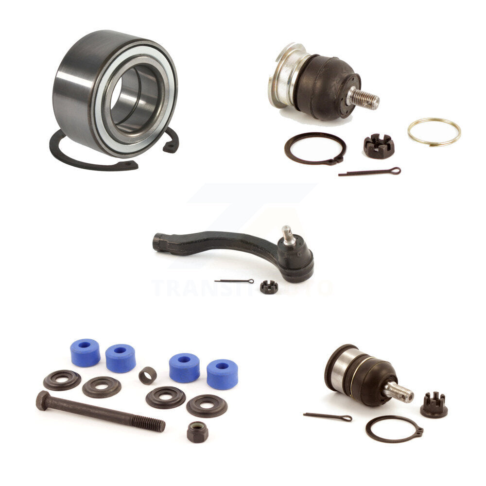 Kit de biellette de direction extérieure et de barre stabilisatrice, roulement avant gauche, joint à rotule supérieur et inférieur, pour