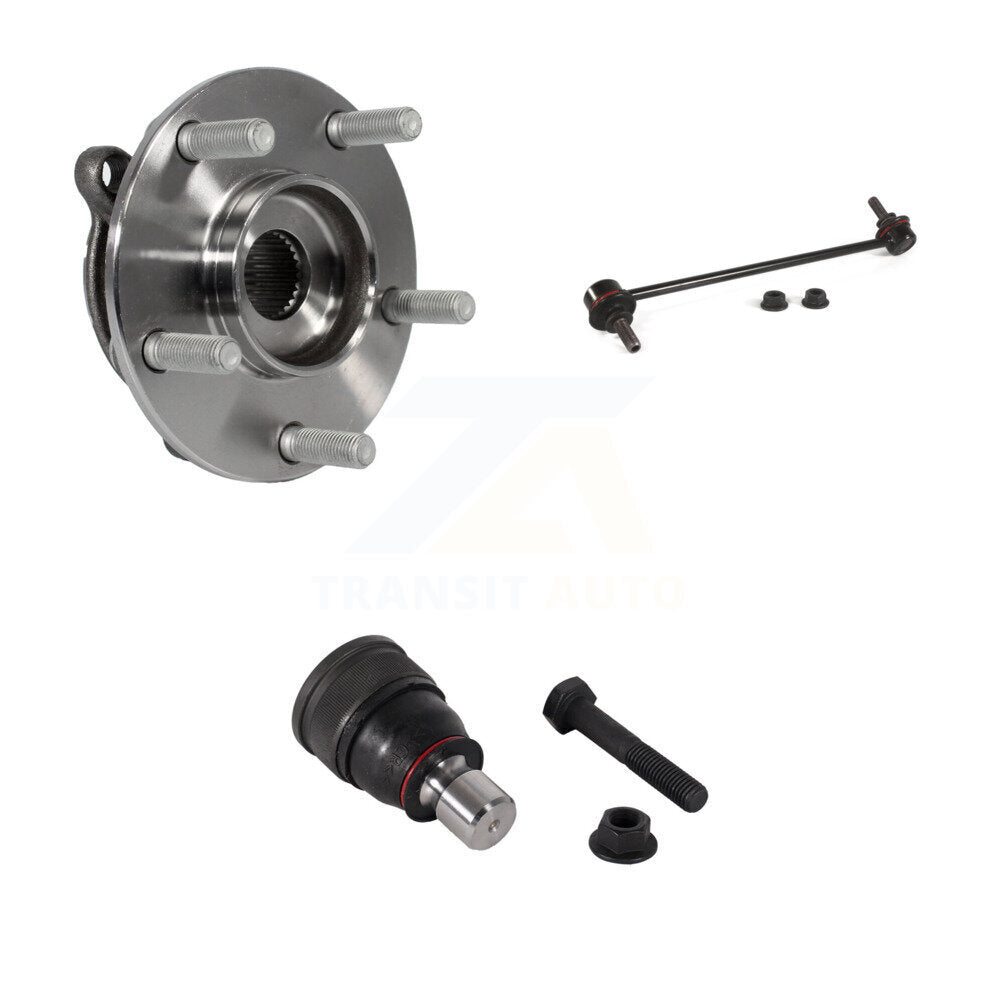 Ensemble de roulement avant gauche, Joint à rotule inférieur, Kit de liaison de barre stabilisatrice pour Mazda 3 Spor