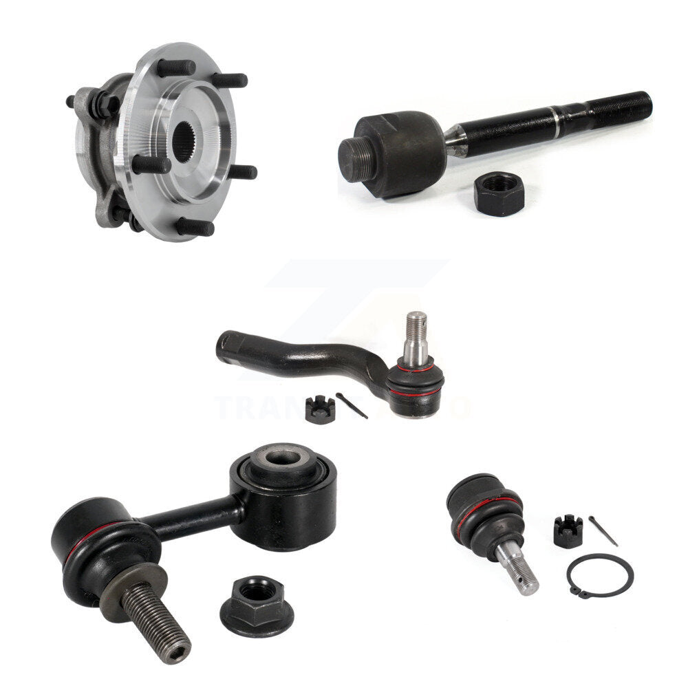 Kit de liaison de biellette de direction, roulement avant gauche, Joint à rotule inférieur (5 pièces) pour Toyota Tundra 4W