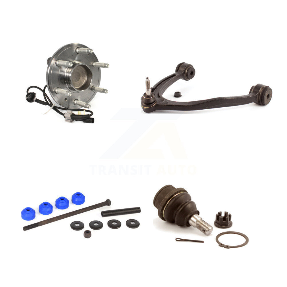 Kit de bras de commande et de liaison supérieur, roulement avant gauche, rotule inférieure, pour GMC Sierra