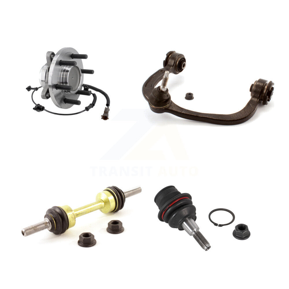 Kit de bras de commande et de liaison supérieur, roulement avant gauche, rotule inférieure, pour Ford F-150
