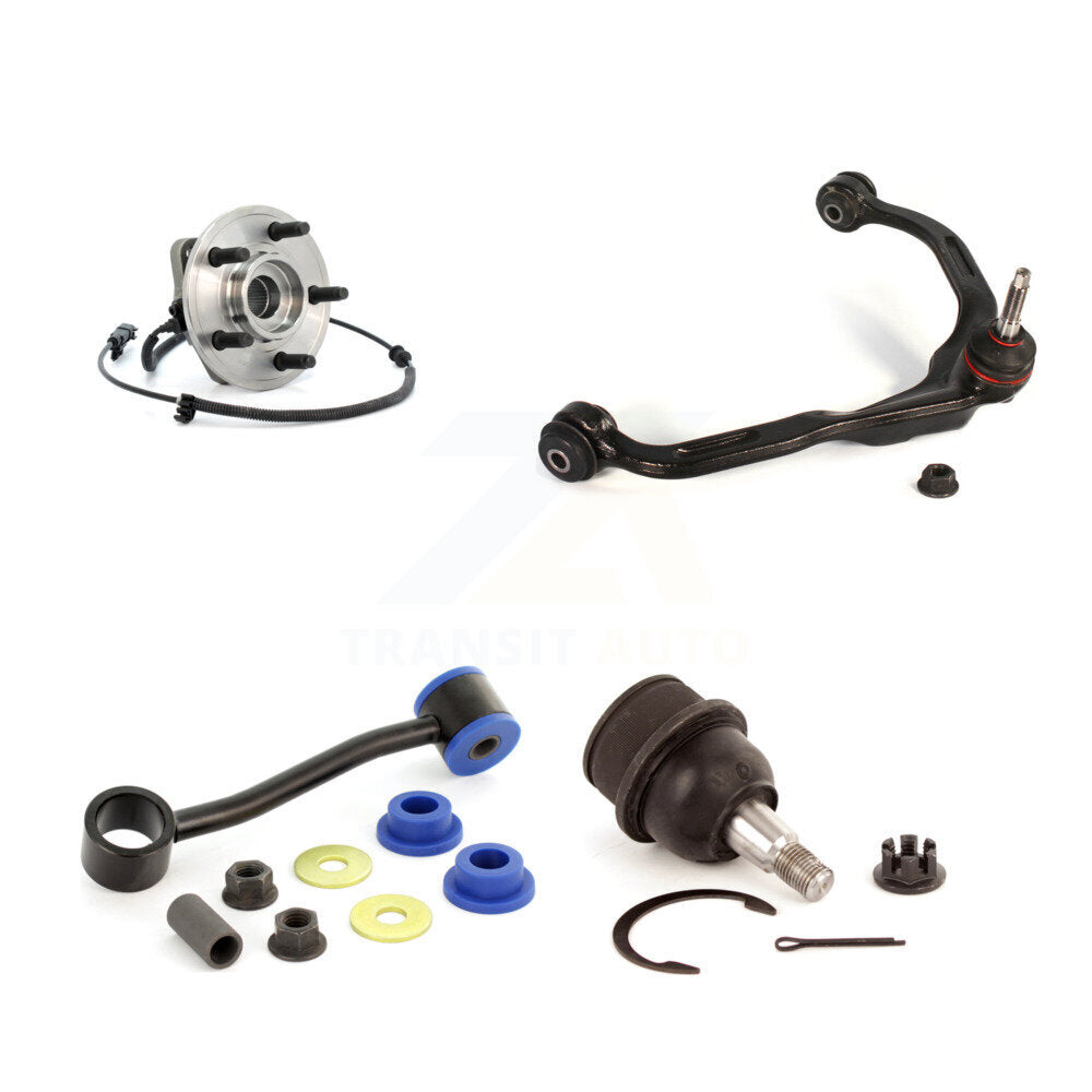 Kit de bras supérieur et de liaison de rotule inférieure de roulement avant gauche pour Jeep Liberty Dodge