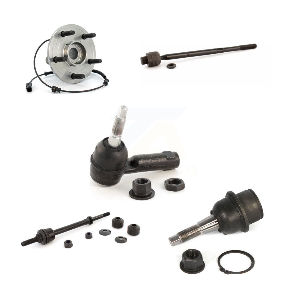 Kit de liaison de biellette de direction, roulement de moyeu avant, Joint à rotule inférieur (5 pièces) pour Dodge Ram 1500 4W