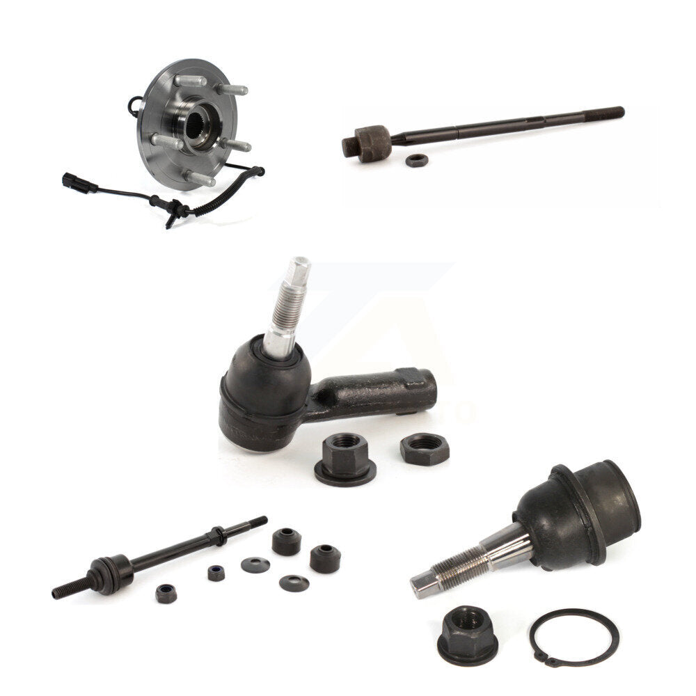 Kit de liaison de biellette de direction, roulement de moyeu avant, Joint à rotule inférieur (5 pièces) pour Ram 2012 1500 4WD