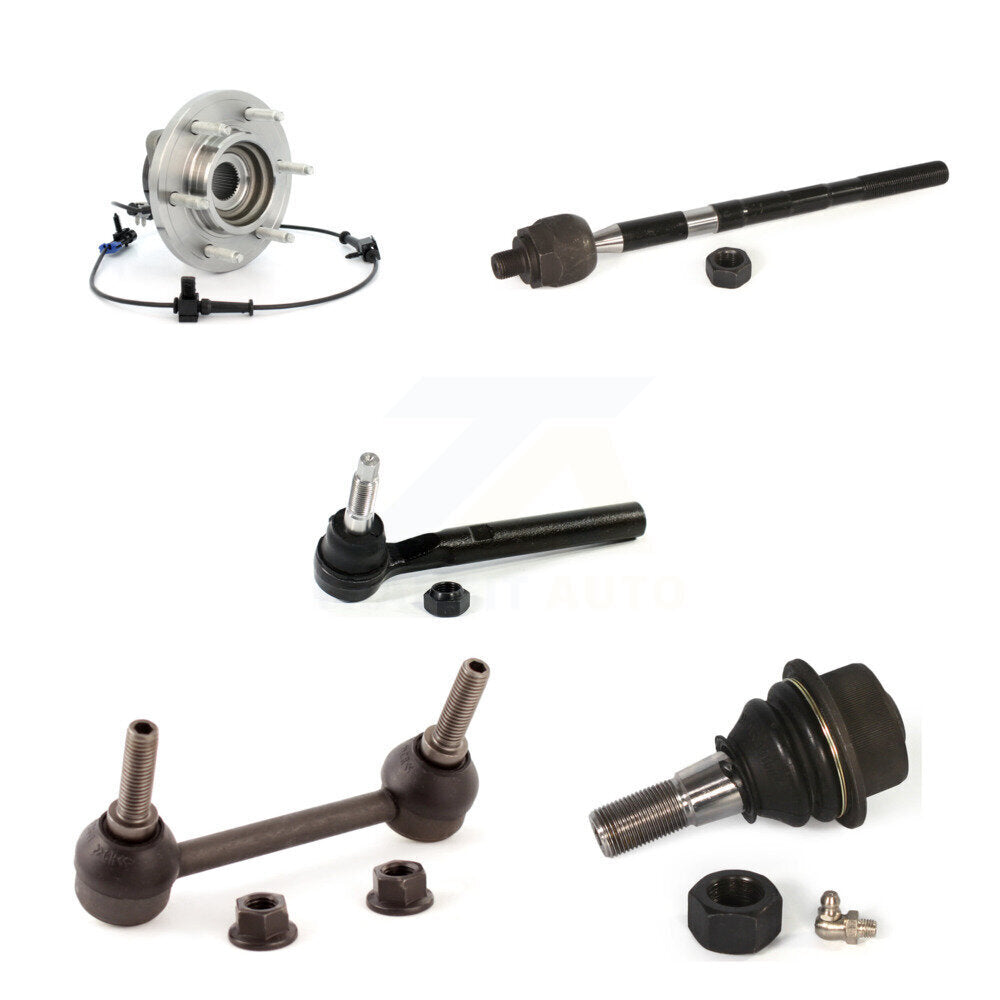 Kit de liaison de biellette de direction intérieure et extérieure de rotule inférieure de roulement avant (5 pièces) pour Hummer H3