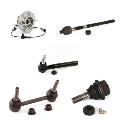 Kit de liaison de biellette de direction intérieure et extérieure de rotule inférieure de roulement avant (5 pièces) pour Hummer H3