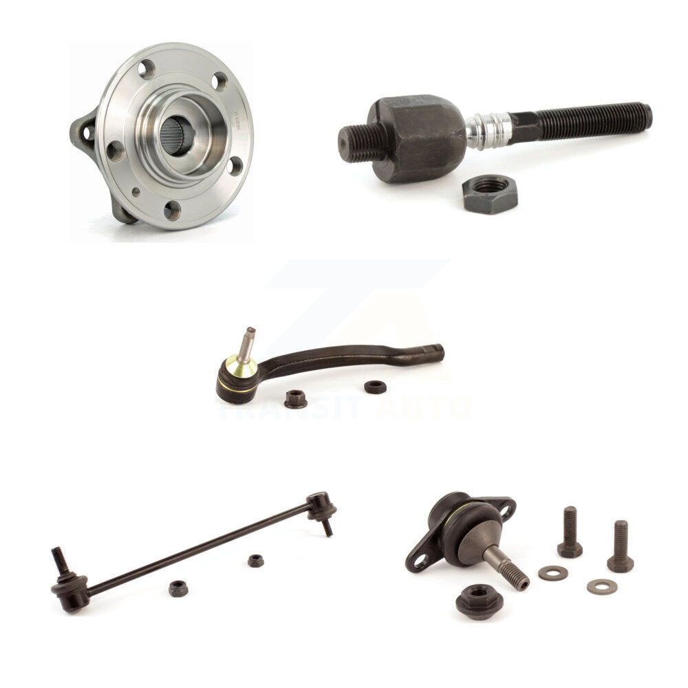Kit de biellette de direction et de liaison à rotule inférieure, roulement avant gauche (5 pièces) pour Volvo XC70 V70