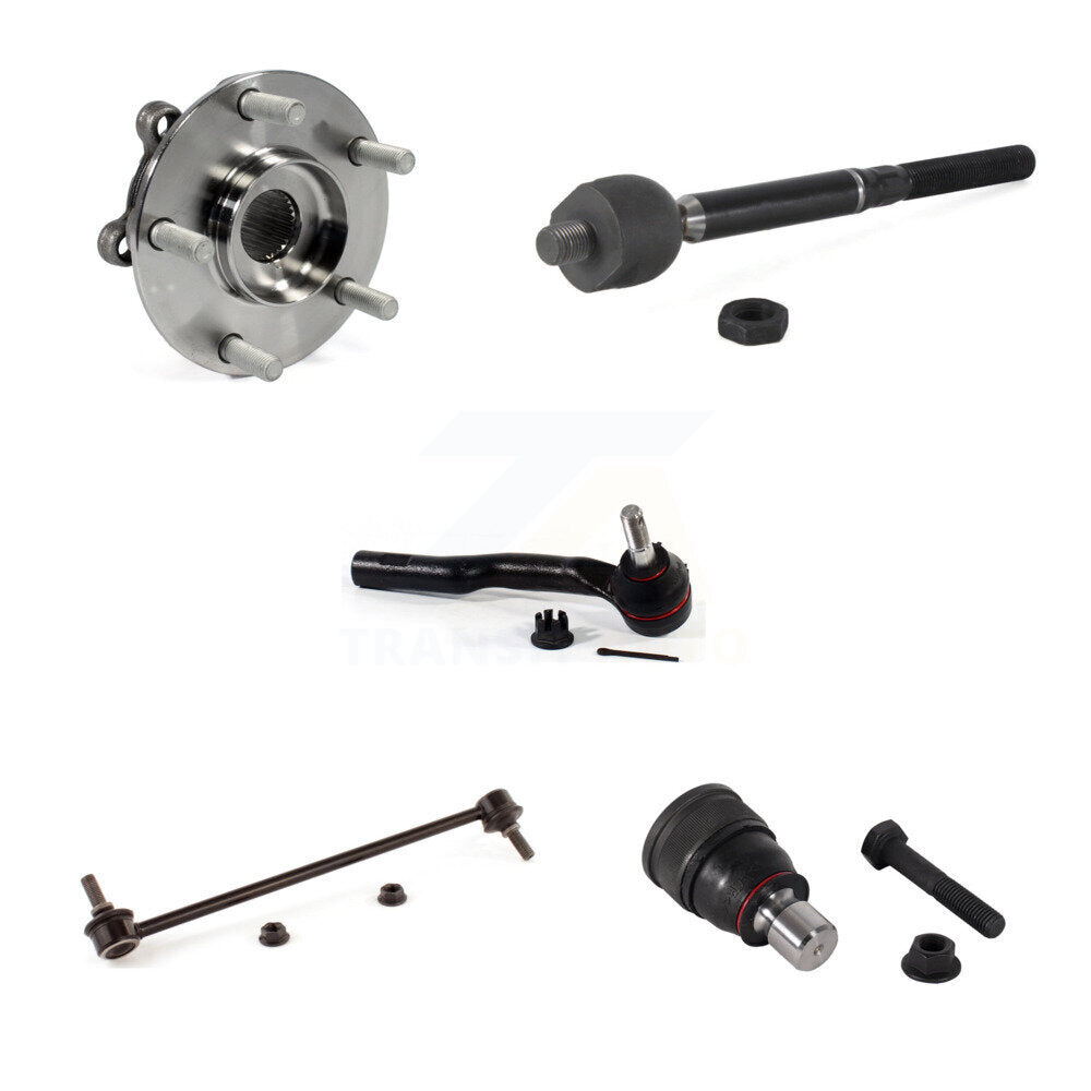 Kit de biellette de direction et de liaison à rotule inférieure, roulement avant droit (5 pièces) pour Mazda 6 14-17