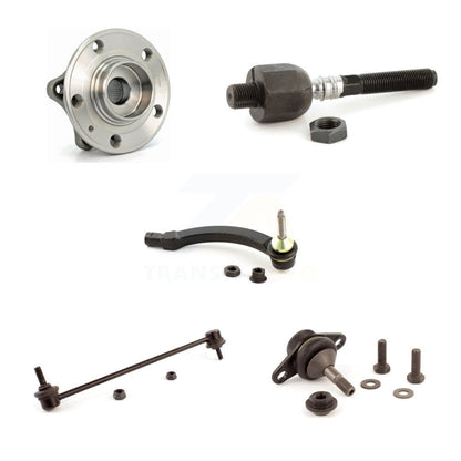 Kit de biellette de direction et de liaison à rotule inférieure, roulement avant droit (5 pièces) pour Volvo S60 V70