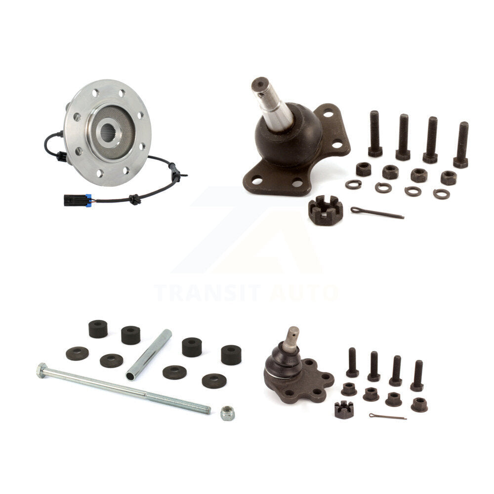 Kit de liaison de rotule supérieure et inférieure, roulement de moyeu avant, pour K3500 Chevrolet GMC K2500