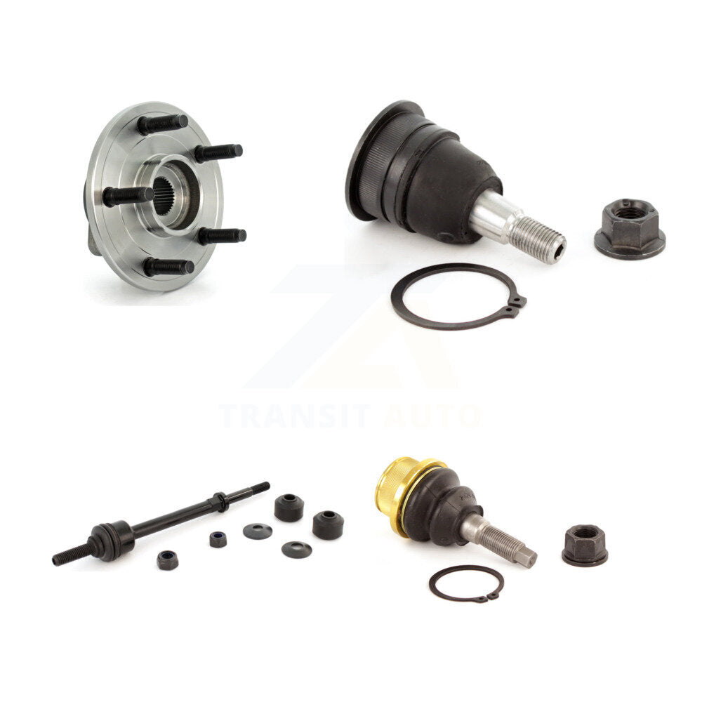Kit de rotule supérieure et inférieure de roulement de moyeu avant et de liaison de barre stabilisatrice pour Dodge Ram 1500