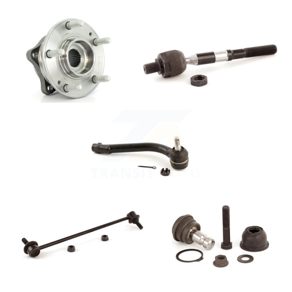 Kit de liaison de biellette de direction, roulement avant droit, rotule inférieure (5 pièces) pour Hyundai Santa F