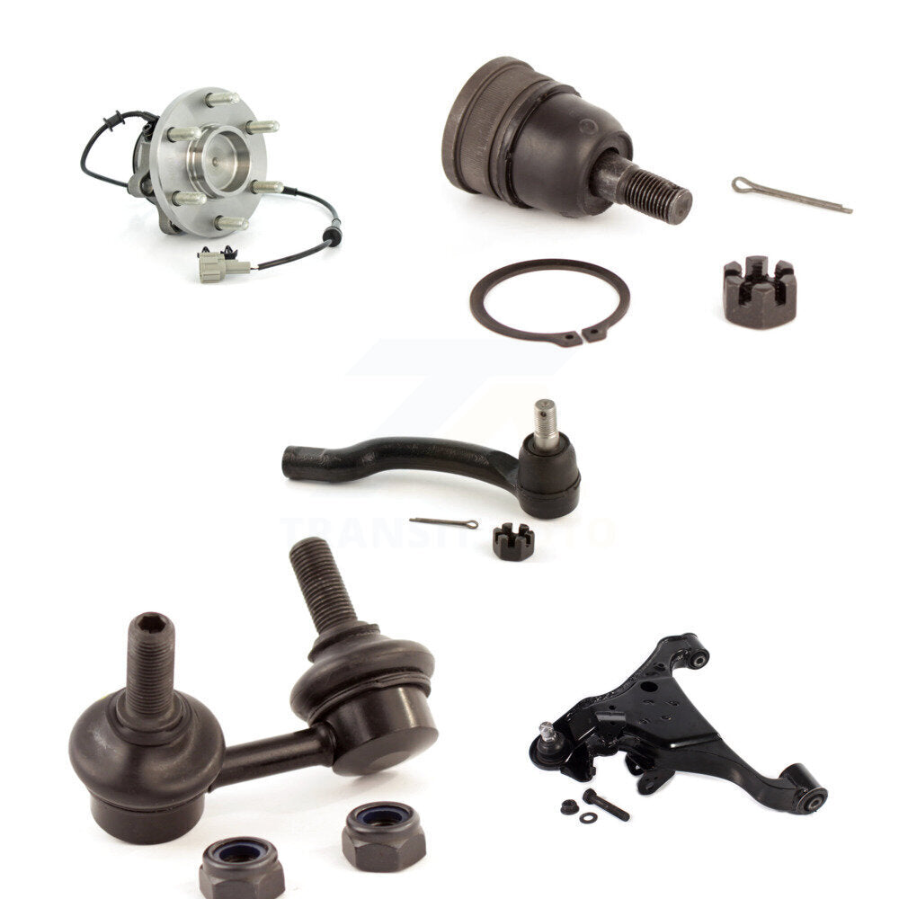 Kit de liaison de biellette de direction extérieure, roulement avant gauche, bras inférieur, rotule supérieure, pour Nissan